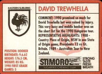 1991 Stimorol NRL #137 David Trewhella Back